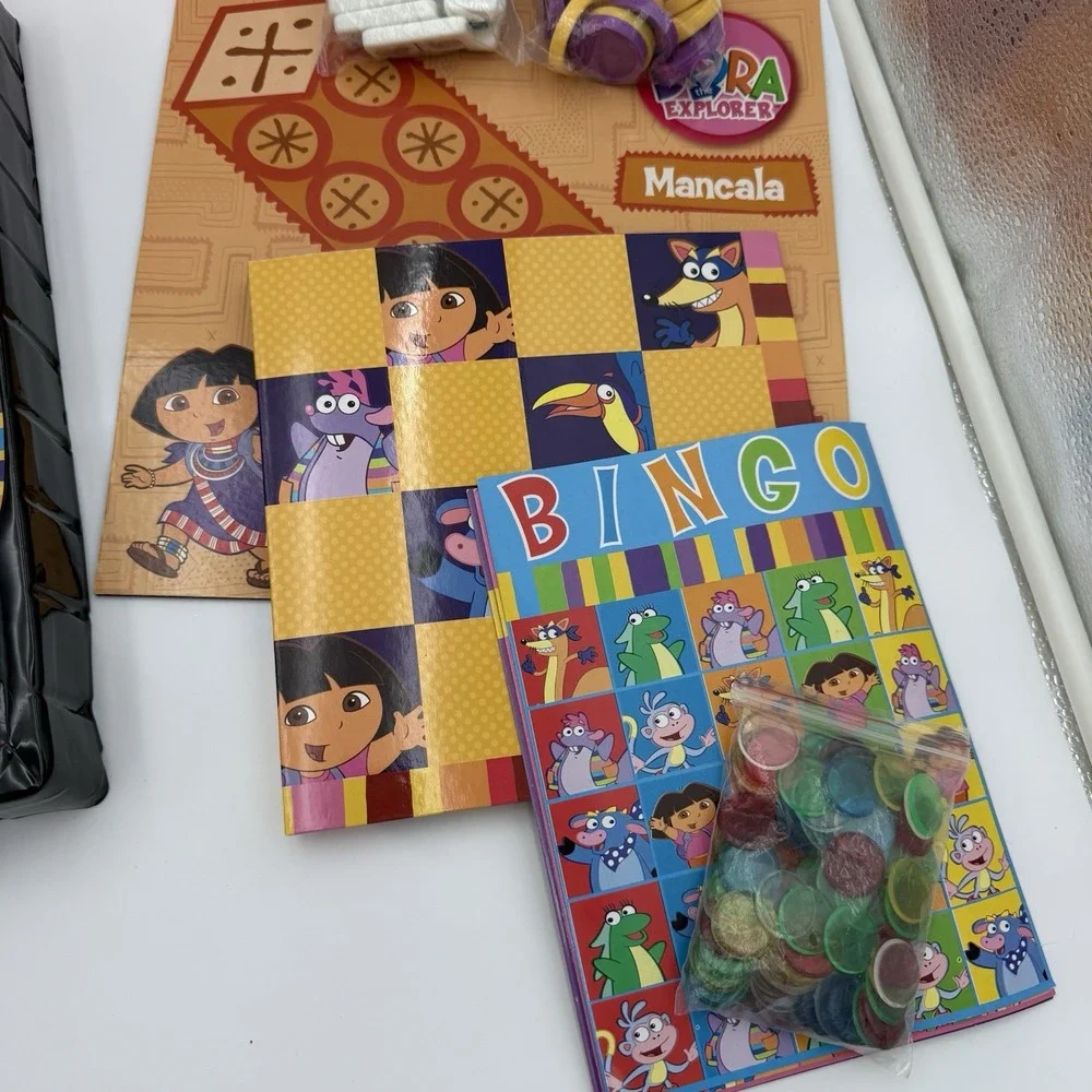 Vintage 2006 Cardinal NICK JR. Dora The Explorer‎ Game Set 10 Games Girl Gift